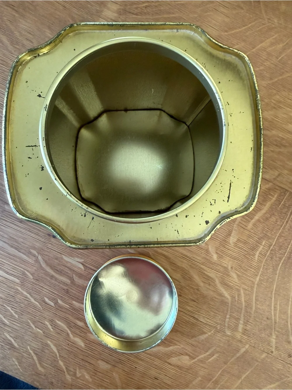 VTG Duckworth's Pure Baking Powder Storage Tin w Graphics